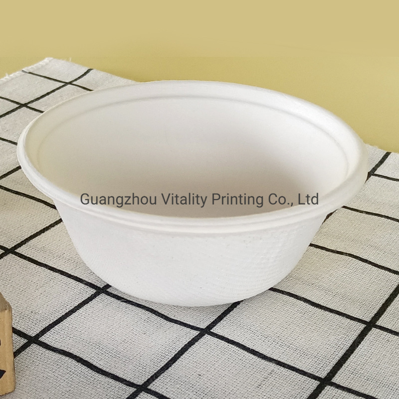 Cheap Disposable Eco-Friendly Biodegradable Sugarcane Bagasse Bowls Salad Bowl Round Soup Takeaway Bowl 350ml 850ml