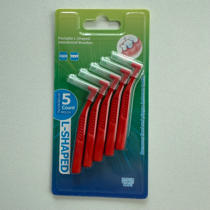 Interdental Brushes for Braces L- Shaped Angle Toothbrush Between Teeth and Gums Soft Bristled