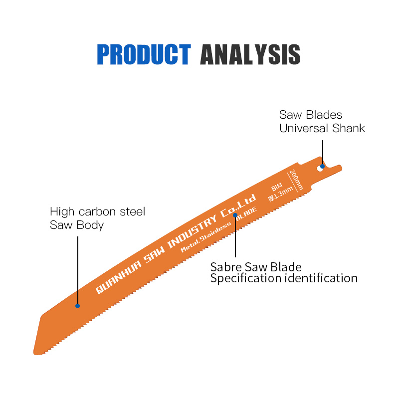 Пильное полотно Bim 200 мм 14 TPI для мягкого металла