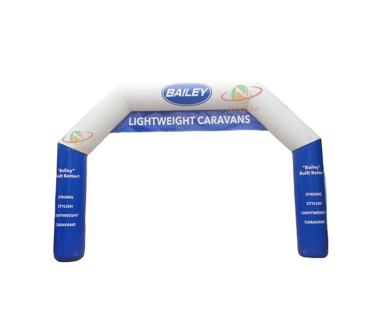 Custom Large Black Inflatable Arch Start Finish Line Archway