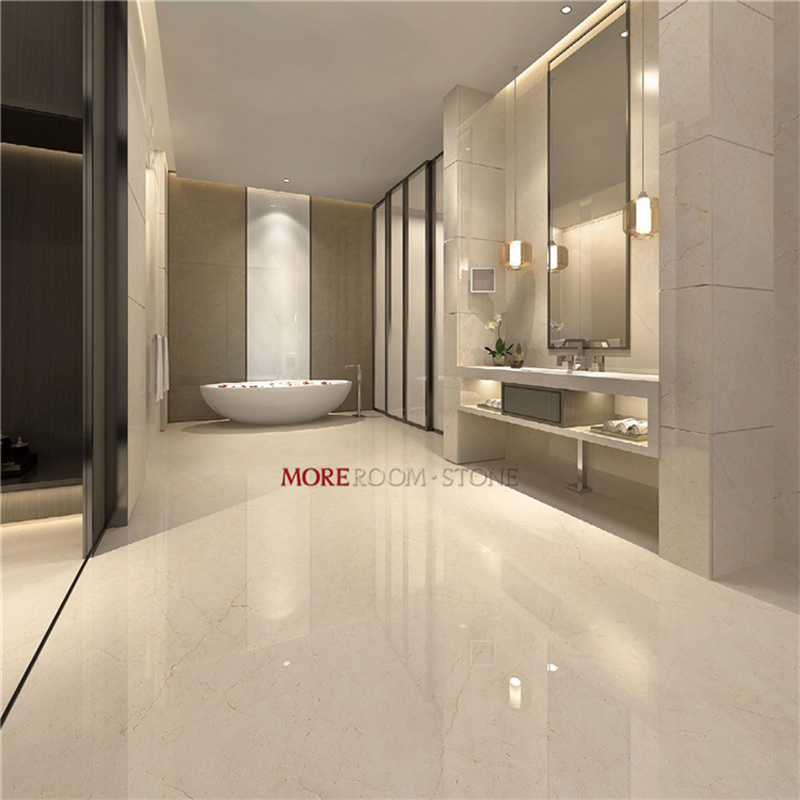 Modern Beige Bathroom Porcelain Floor Wall Tiles for Sale