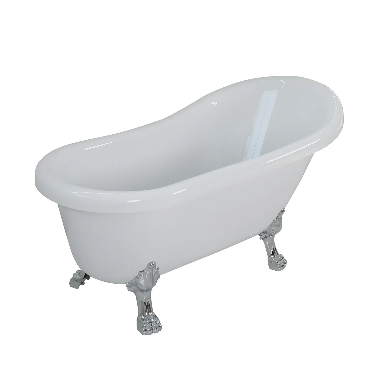 Freestanding Bathtub with Zinc Foot