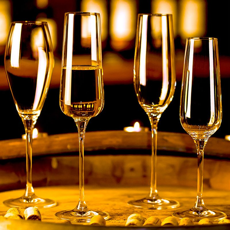 Crystal Champagne Flutes 200ml Champagne Glasses
