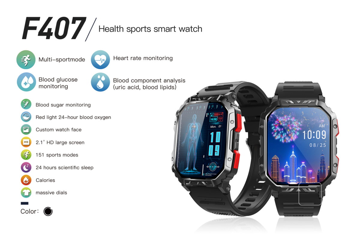 Blood Glucose Monitoring Sports Watch