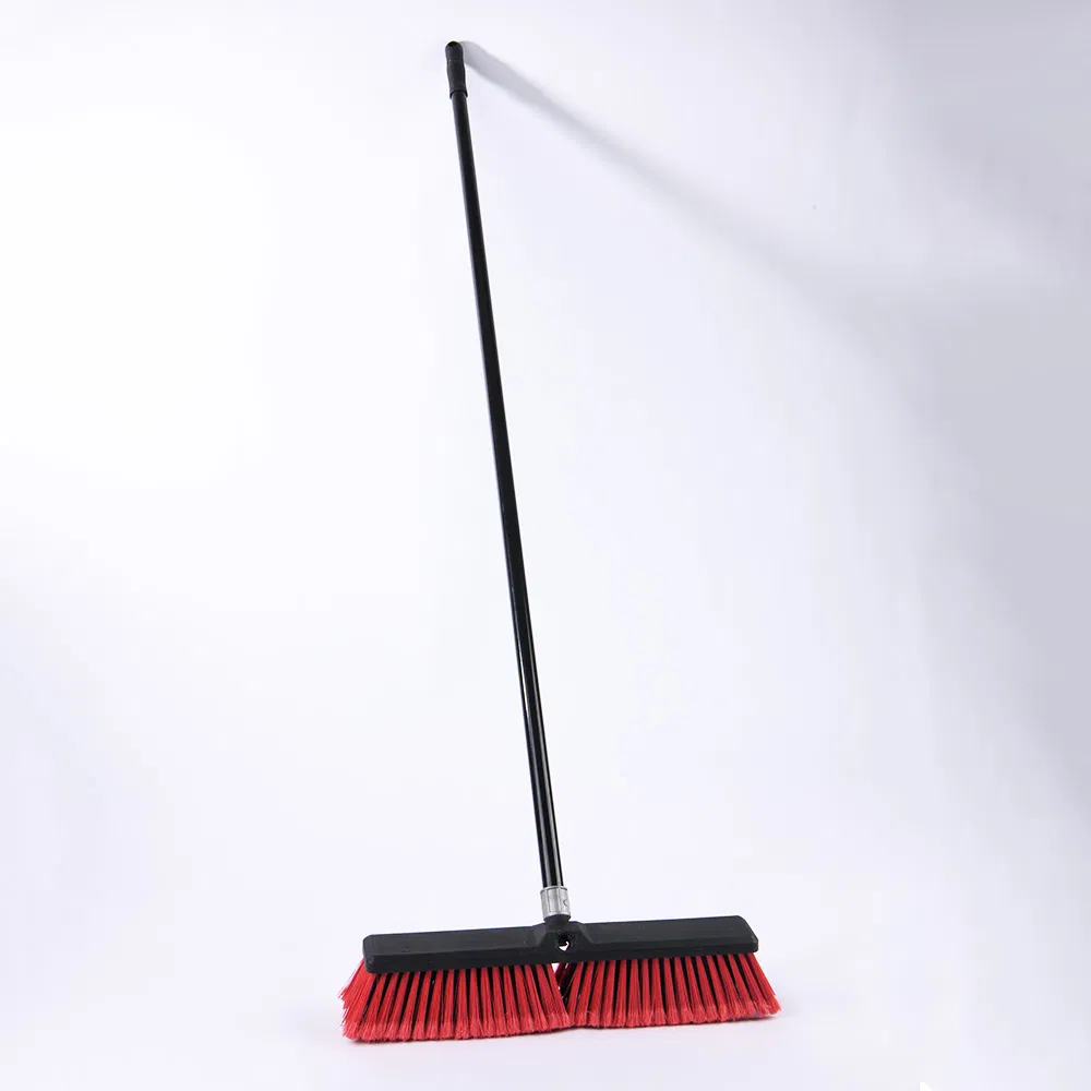 Durable Sweeping Brush with Stick Plastic Outdoor Floor Cleaning Brush