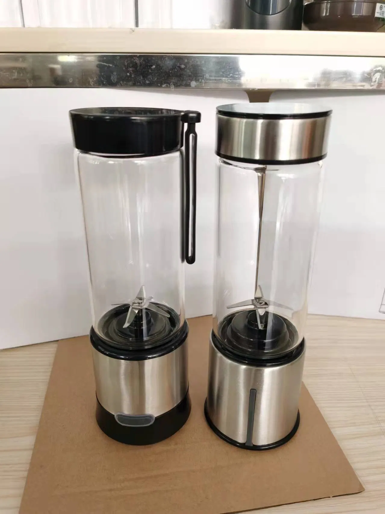 Portable Stainless Steel Electric Fruit Smoothie Maker Blender Juicer Ice Cursher