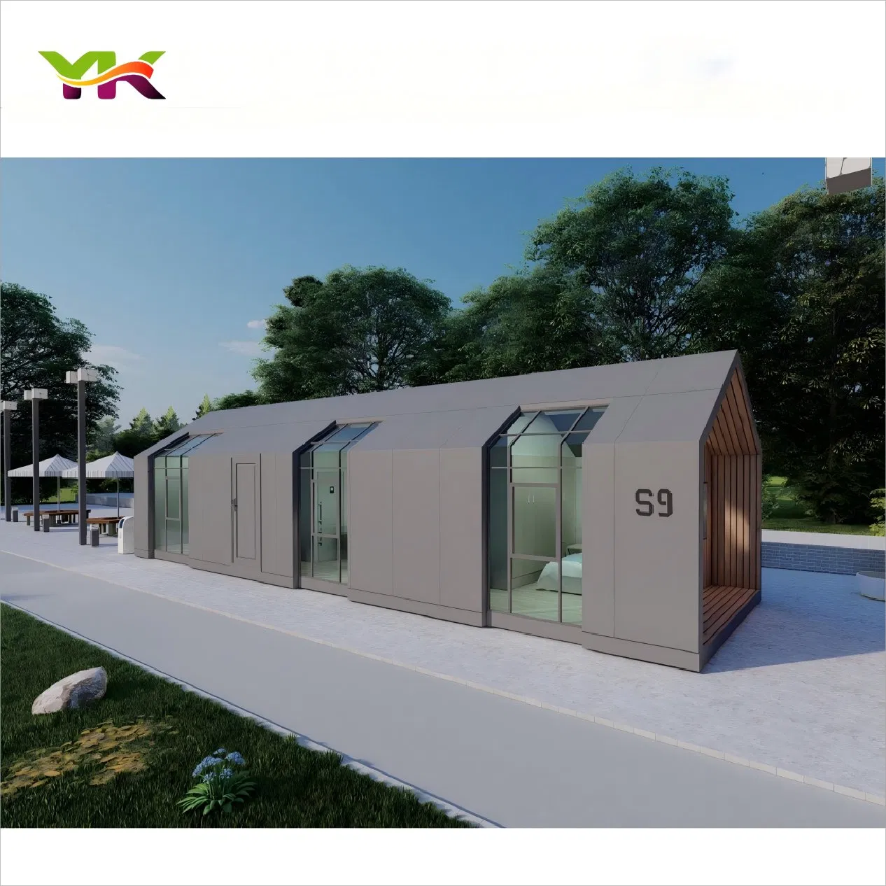 Safe Space Capsule House Modern Mobile Hotel Tiny Apple House Prefabricated Steel Structure Cabin with Bedroom