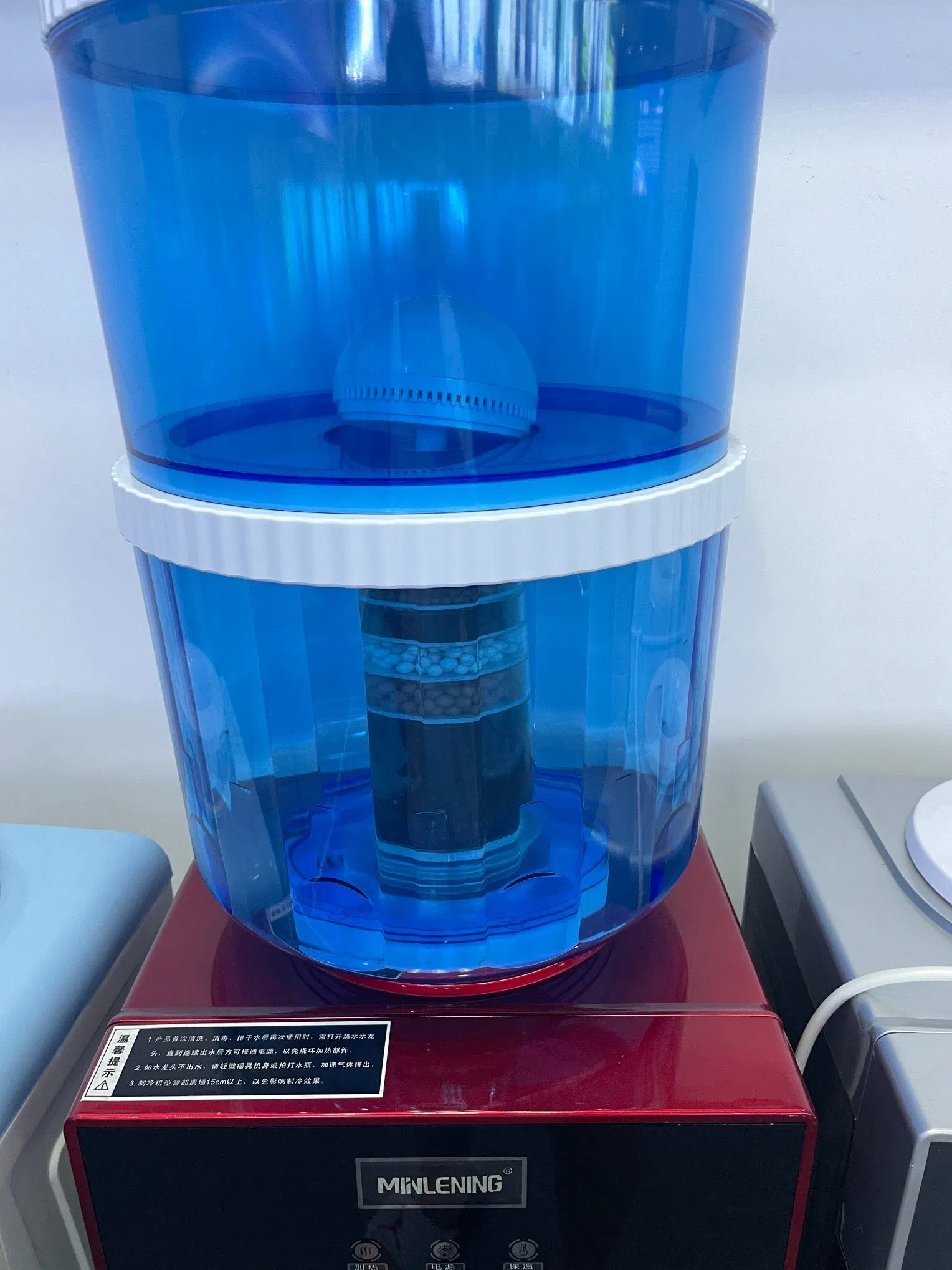 Popular Vertical Electronic Cooling Water Dispenser with Storage Cabinet