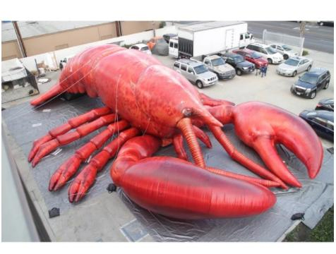 2024 New Giant Inflatable Realistic Lobster for Sale