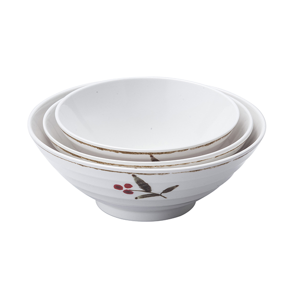 Wholesale Round 32oz 8" Plastic Noodle Bowls Melamine Ramen Bowls