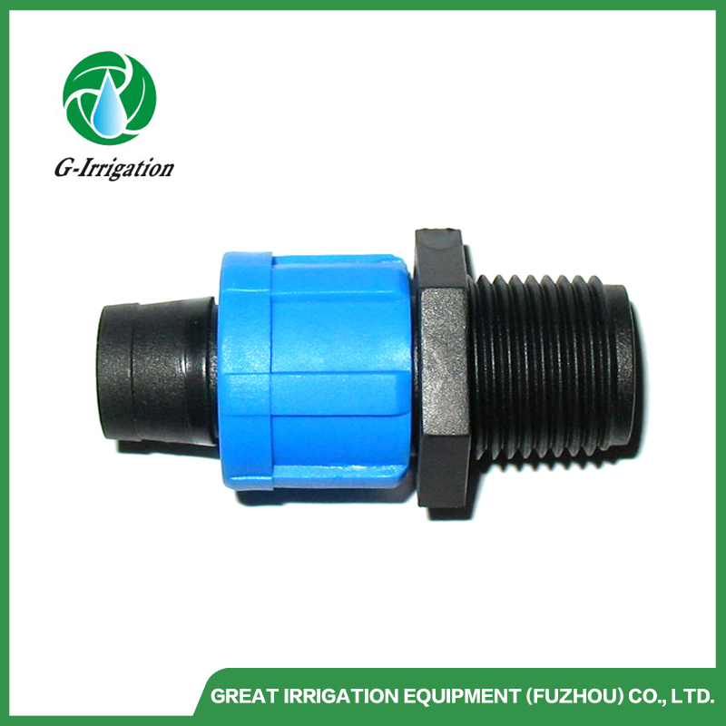 Drip Irrigation Fittings Drip Line Tape Pipe Connector 16mm Micro Irrigation Tape Fittings PE Mini Valve