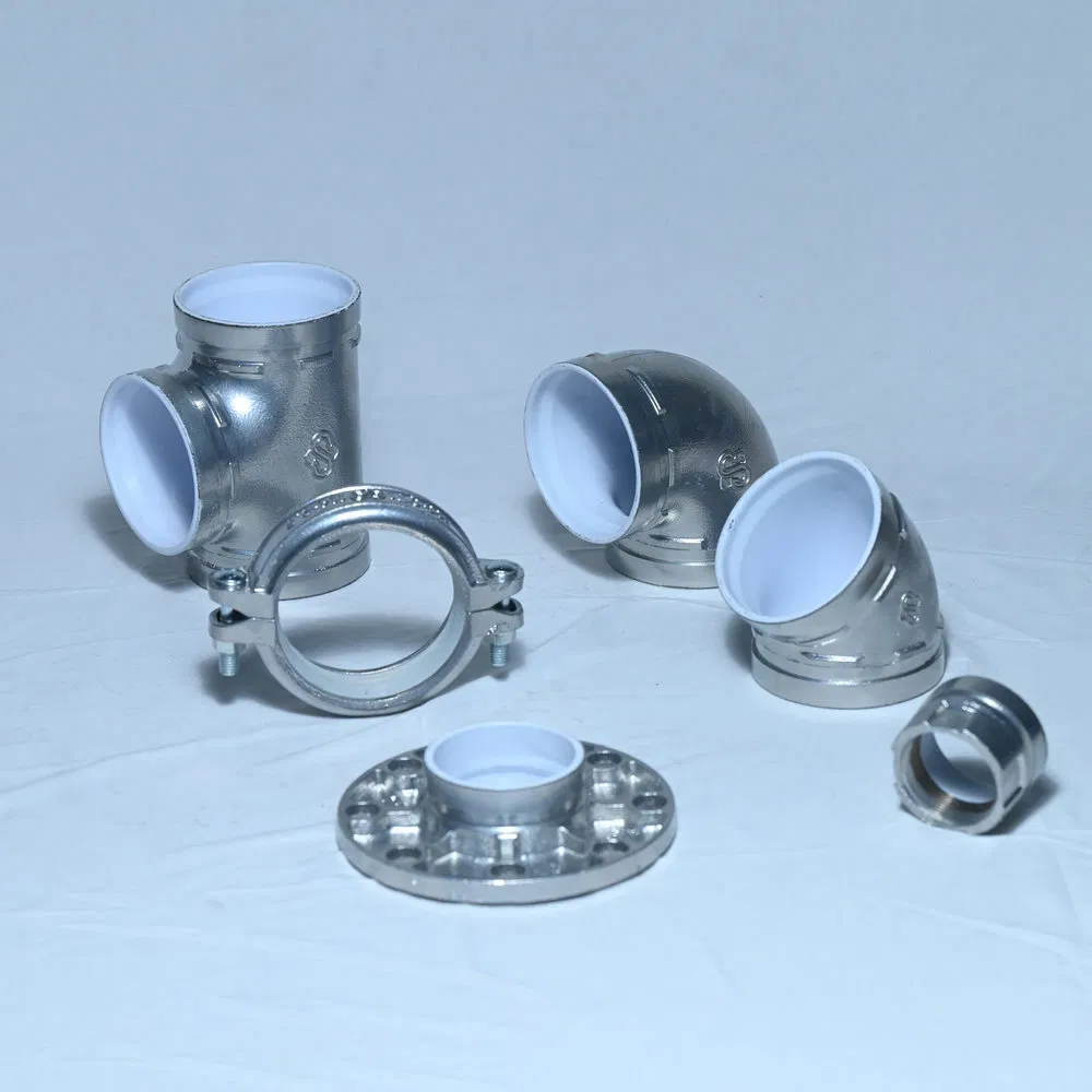 Groove Type Three Way Fitting Ductile Iron Tee for Industrial Process Utility Piping