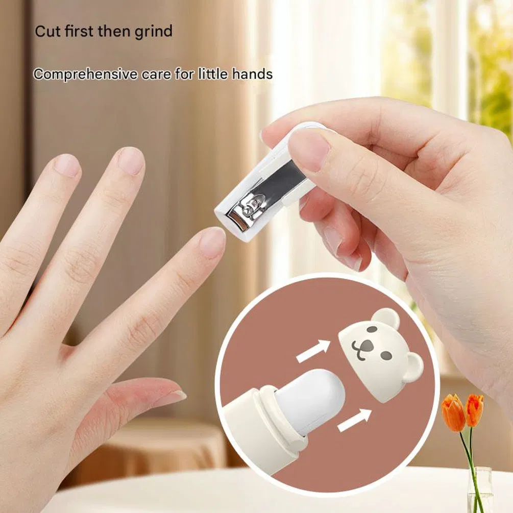 USB Rechargeable Electric Cartoon Nail Grinder Automatic Nail Cutter Electric Baby Nail Trimmer