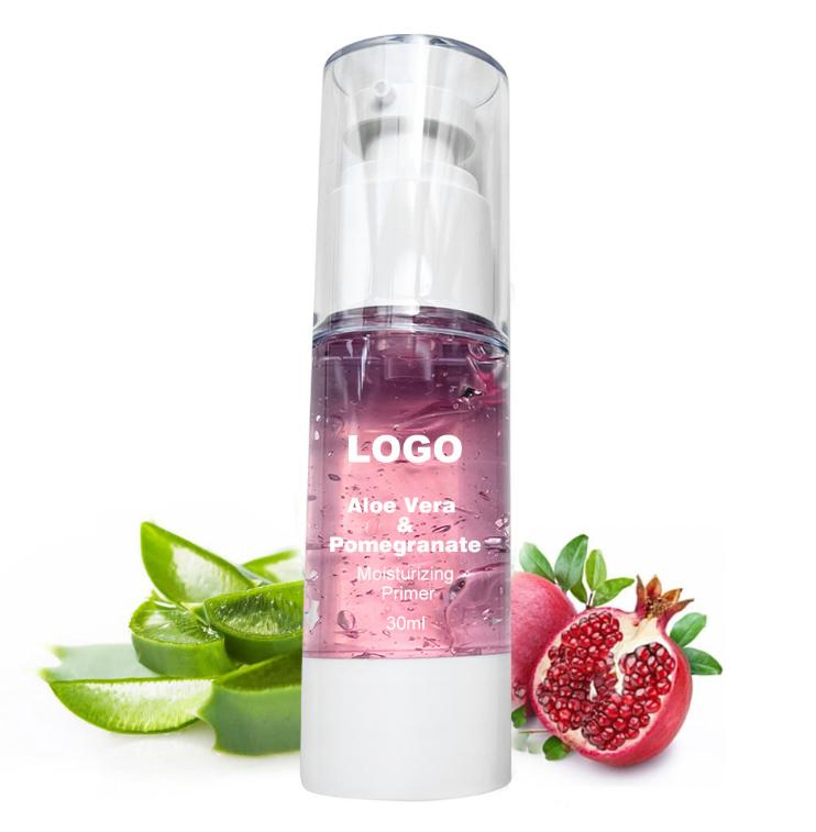 Vegan Makeup Base Customized Logo Pomegranate Base Moisturizing Primer Transparent Isolation Cream Face Primer
