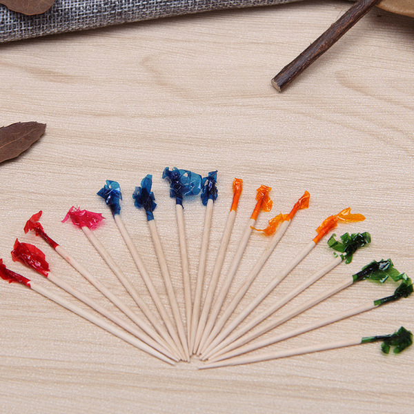 Custom Printing Bamboo Sticks National Flag Cocktail Decoration Toothpick Flag