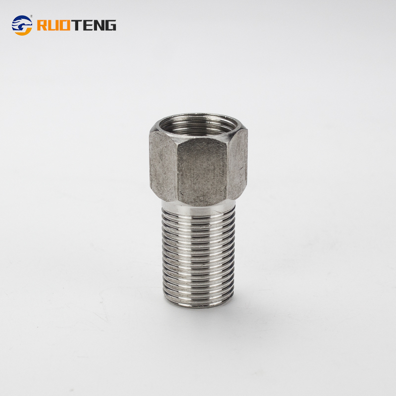 [Ruoteng] Stainless Steel Inner and Outer Joint Long Type Hex Reducer Nipple