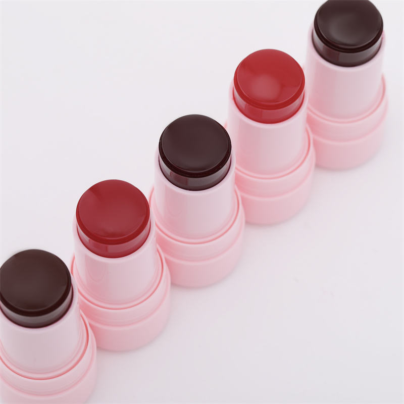 6 Colors Jelly Liquid Blush Stick Make Your Own Pink Low MOQ Private Label Custom Cheek Blush Stick Cream Makeup Blush Stick