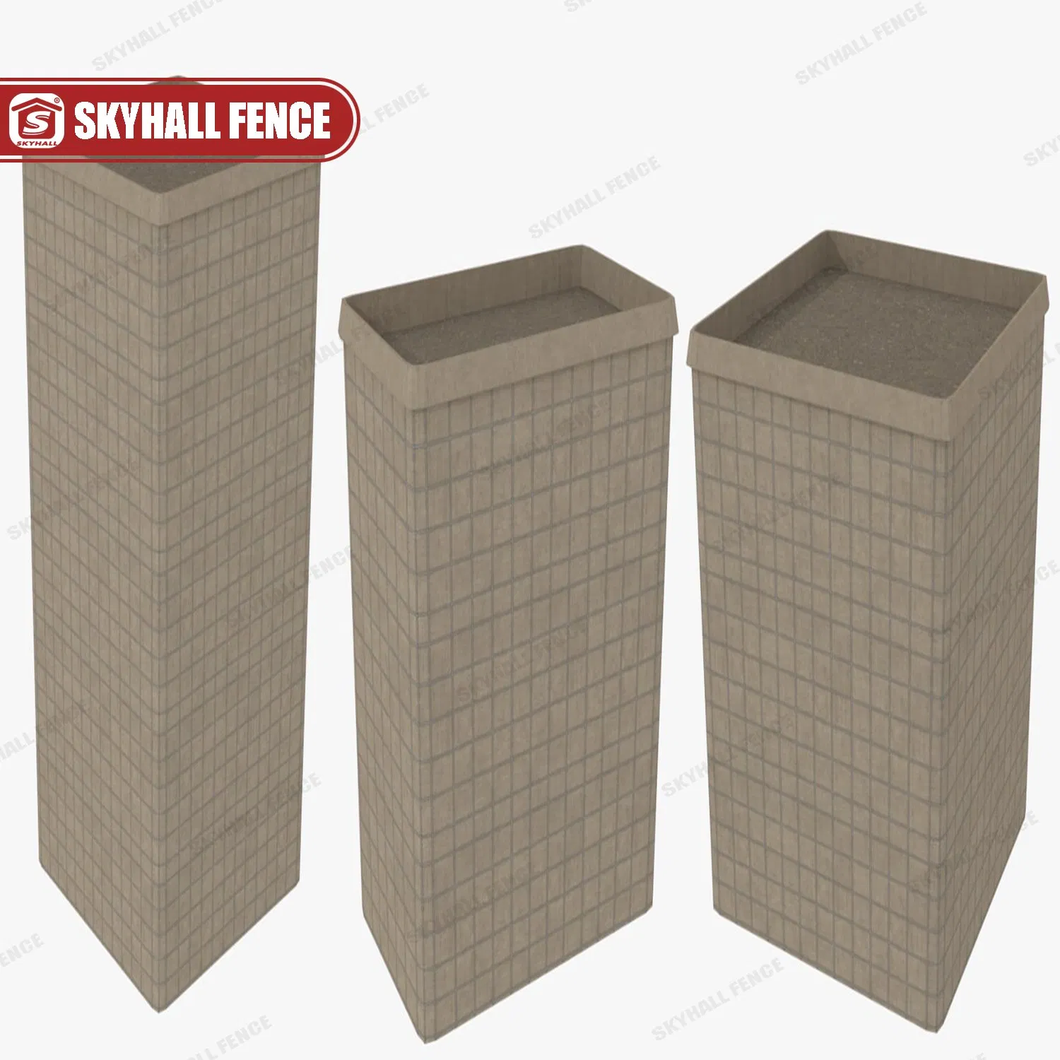 Heavy Duty Welded Gabion Bastion Barrier Defensive Barrier for Protection