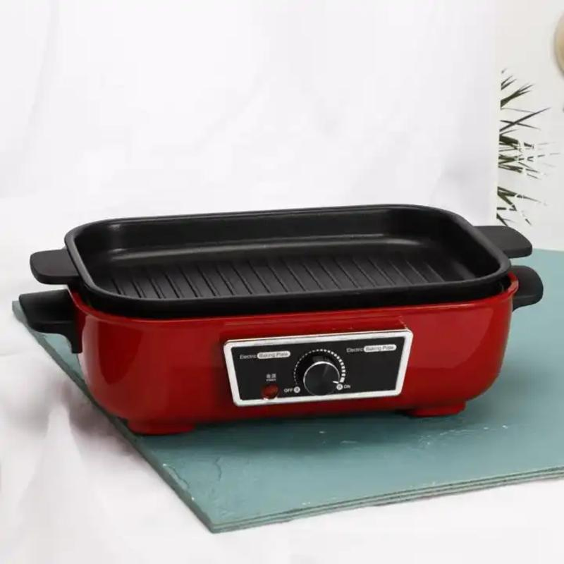 Electric Multi Function Baking Pan Electric Grill Cookware Non Stick Coating Hot Pot