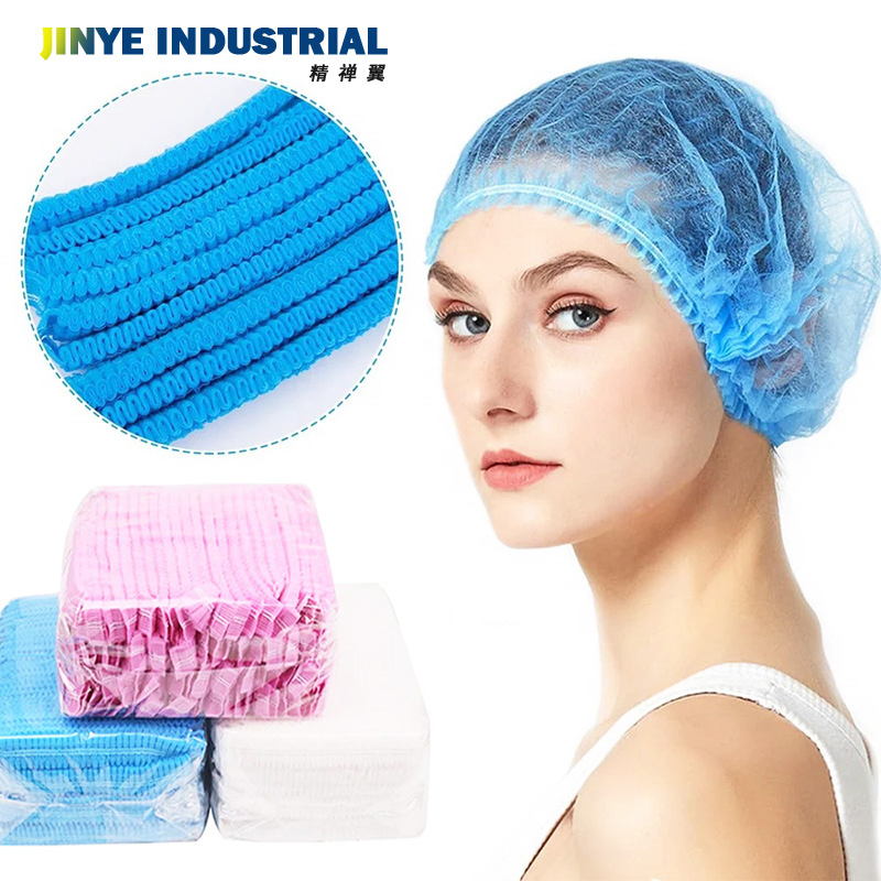 Disposable Non Woven Clip Cap/ Mop Cap/ Bouffant Cap