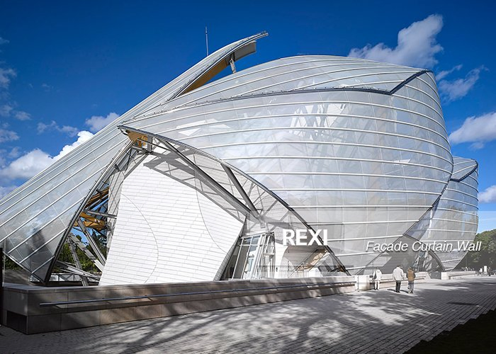 Modern High Rise Glass Aluminium Skyscraper Curtain Wall Facade Aluminum Cladding Architectural Unitized Building Systems