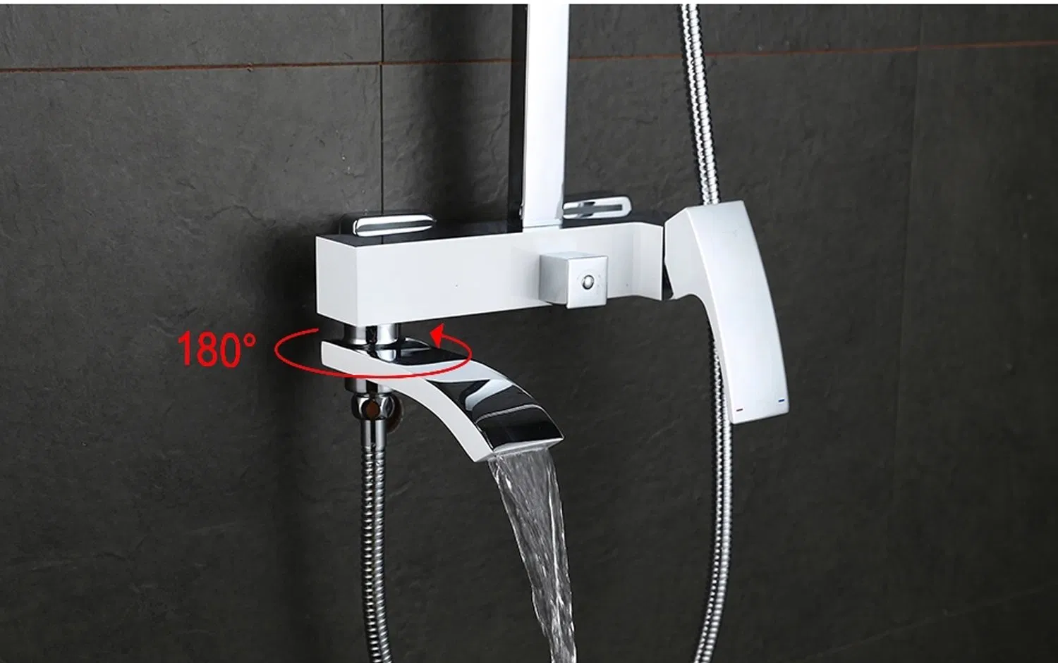 Смеситель для душа настенный квадратный SF-5007