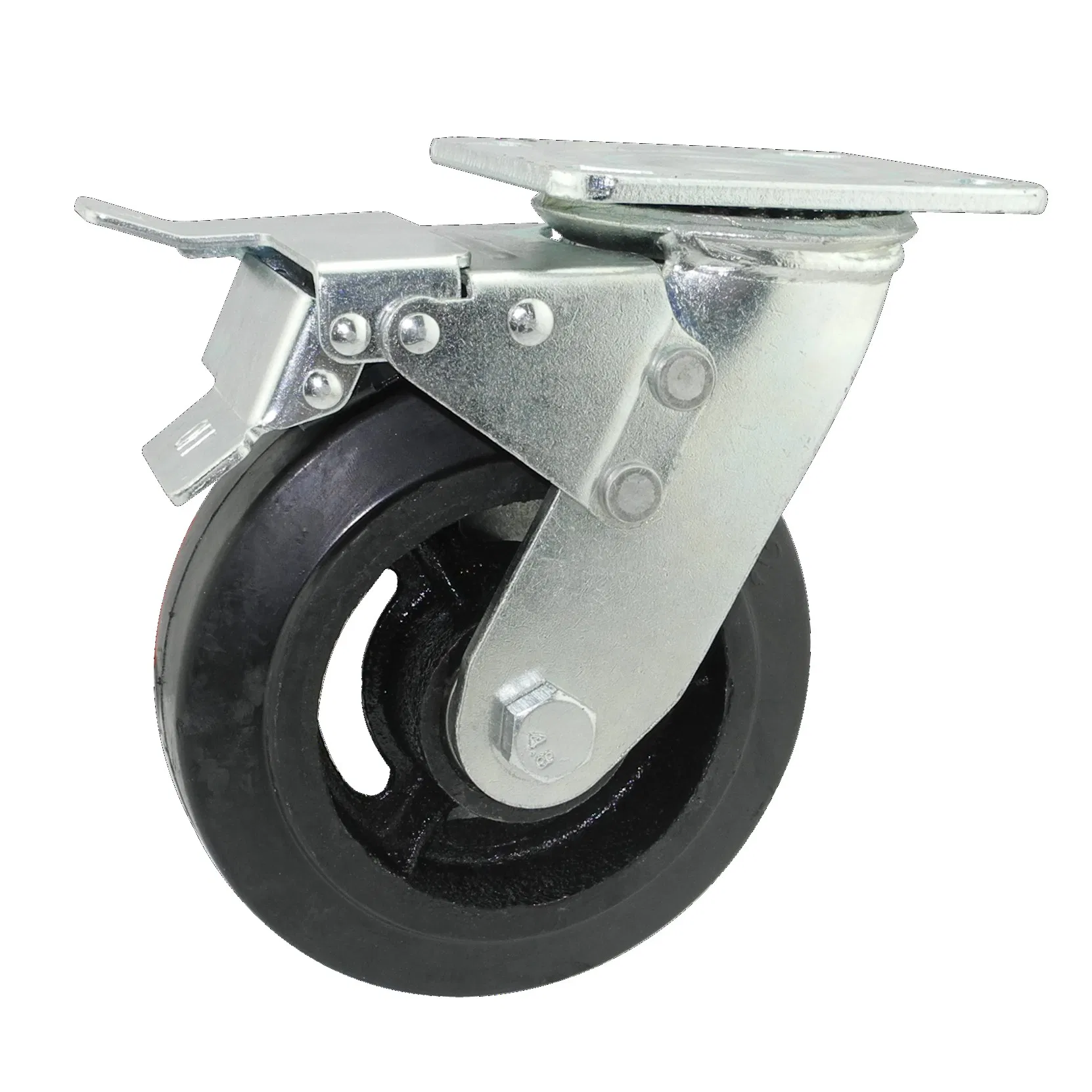 Kex5-H15 Movale Scaffolding Series Black Rubber Caster Wheel for Movale Scaffolding