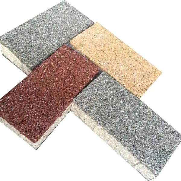 Zjt Environmental Friendly Red Noise Reduction Water Permeable Pavers