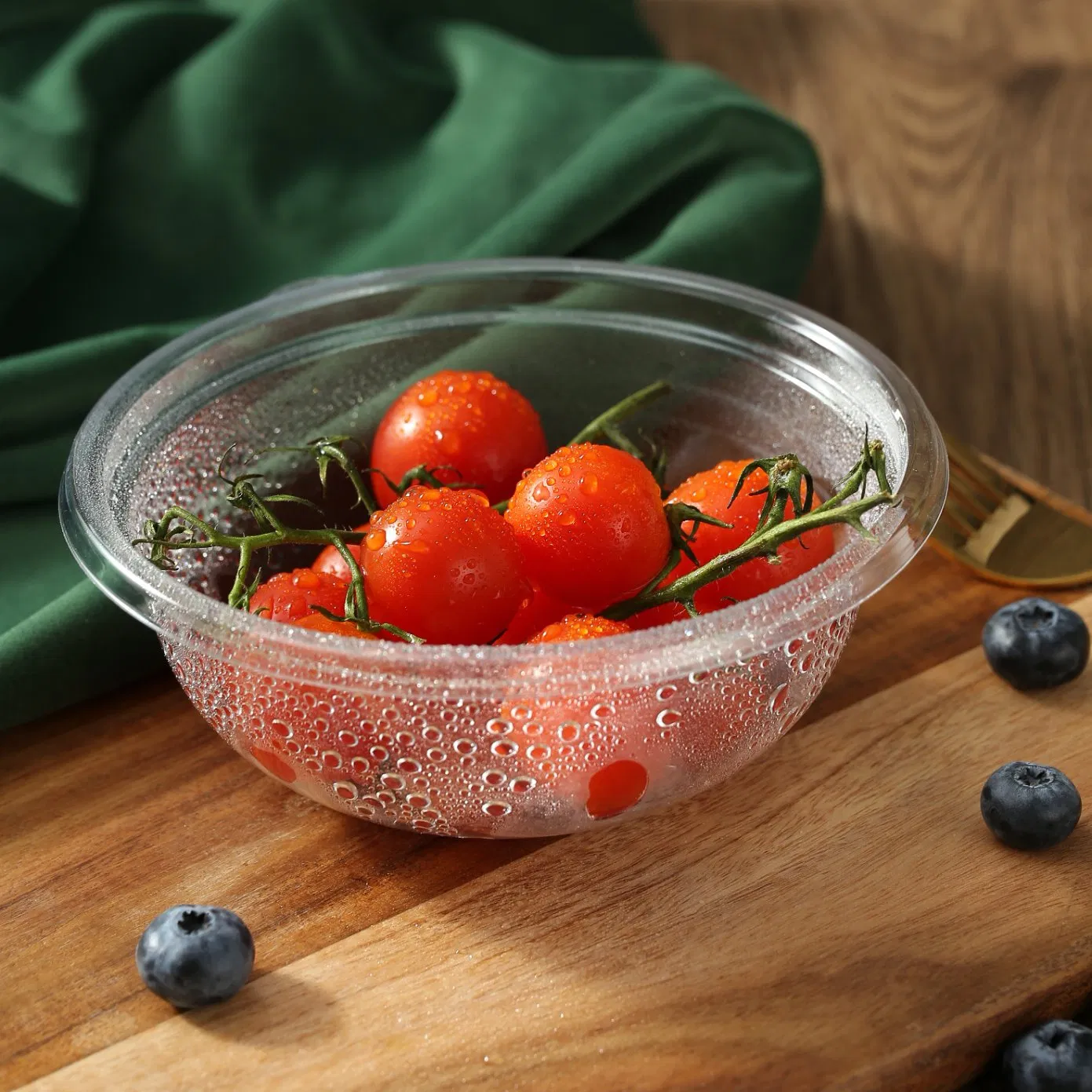 Factory Direct Sales Durable Plastic Salad Bowl Used for Food Fruit