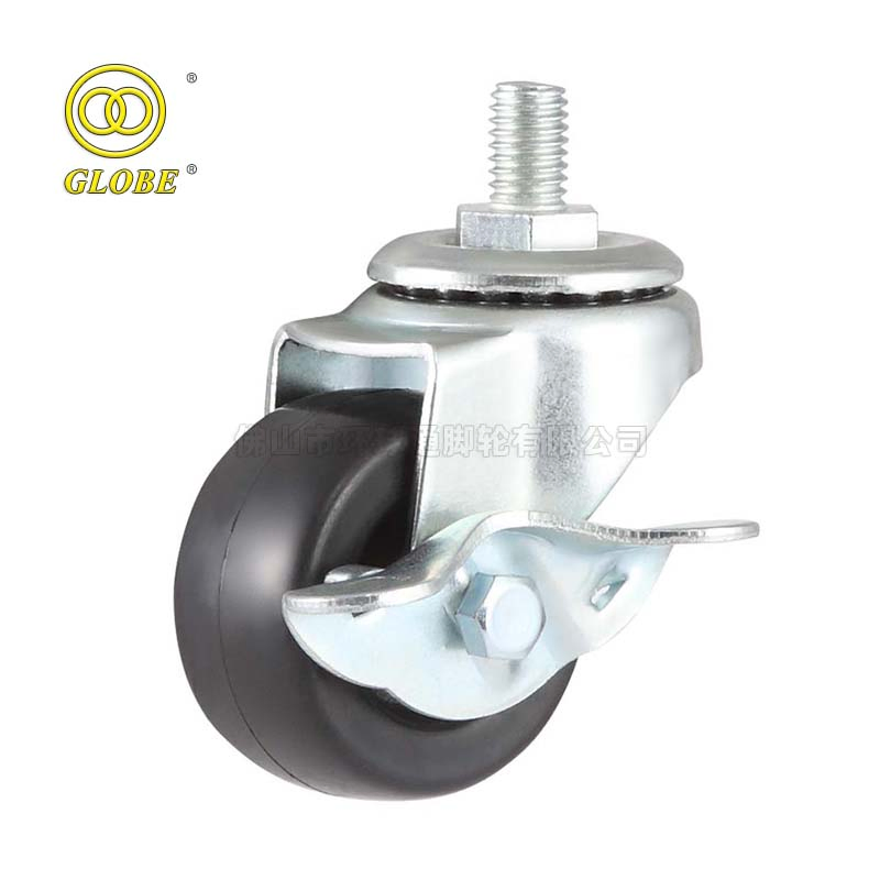 Threaded Stem Installation Swivel Wheel Caster for Small Carts Small Caster Truckle