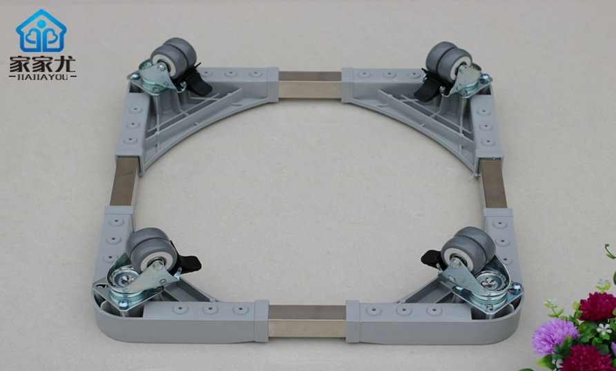 Adjustable Movable Fridge Stand Refrigerator Base with Wheel 70cm*70cm