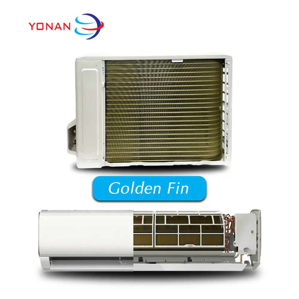 CE RoHS Heat Pump Domestic Mini Home Room Wall Split DC Inverter Air Conditioning Unit Air Conditioner EU 9000 12000 18000 24000 BTU WiFi Gloden Fin R32