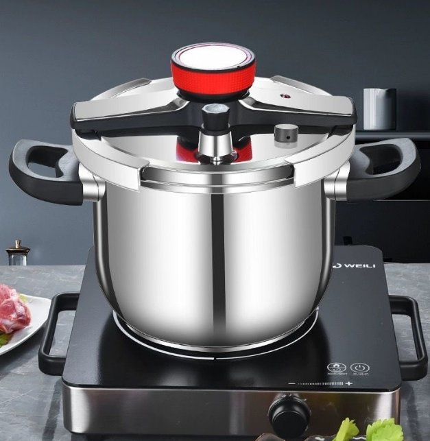304 Stainless Steel Pressure Cooker 5 Litre High Pressure Cooker Pressure Cooker Home Use Pressure Rice Cooker for Africa Nigeria Ghana Market Sale