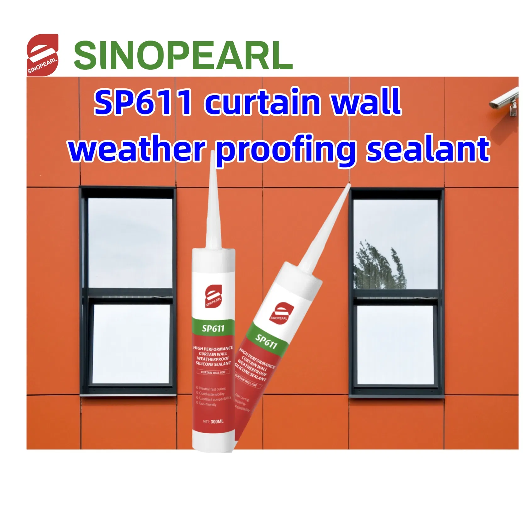 Sp611 Silicone Sealant for Curtain Wall Weatherproof Sealing Super Adhesive Fast Drying