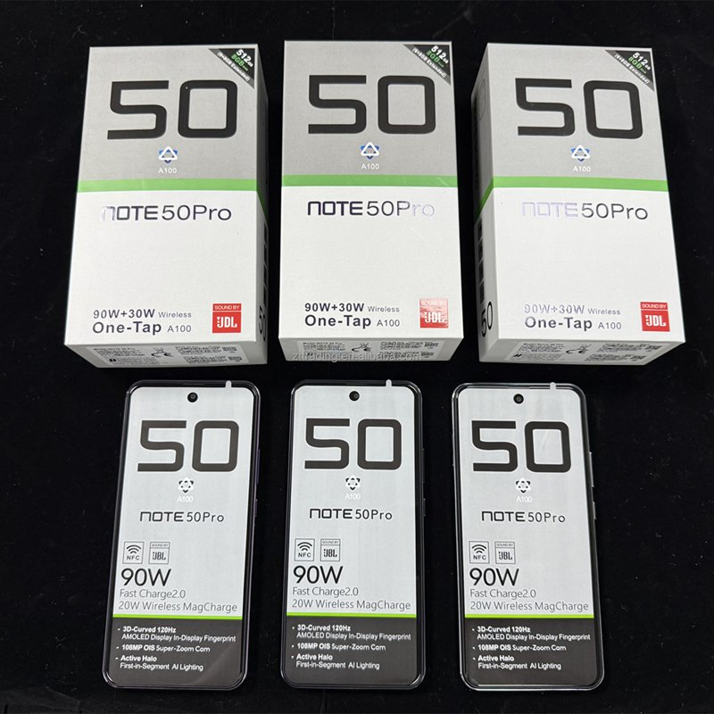 2025 Hot Selling Note50 16GB+1tb Dual SIM Android Mobile Smart Cell Phone