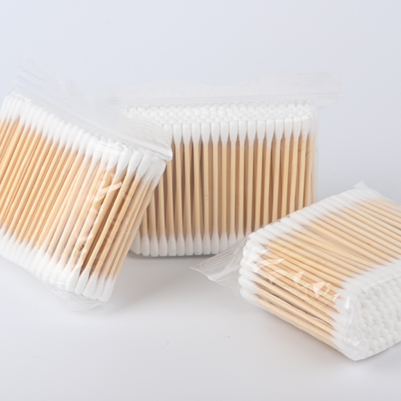 200PCS Biodegradable Cotton Swabs with Convenient Zipper Bag