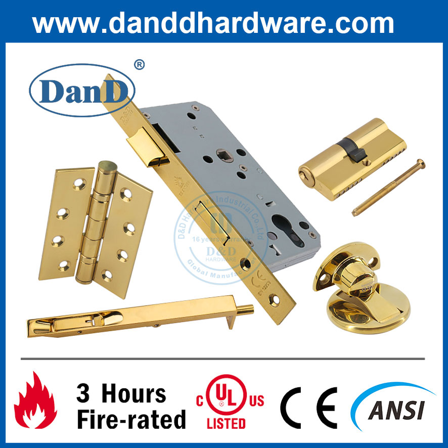 Factory Front Golden Stainless Steel CE UL Polished Brass Door Hinge Hardware