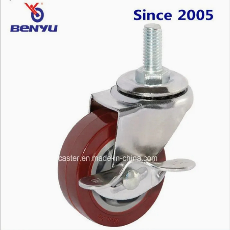 Benyu Caster - Light Duty Industrial Swivel /Rigid /Brake PU Caster and Wheel for Small Carts