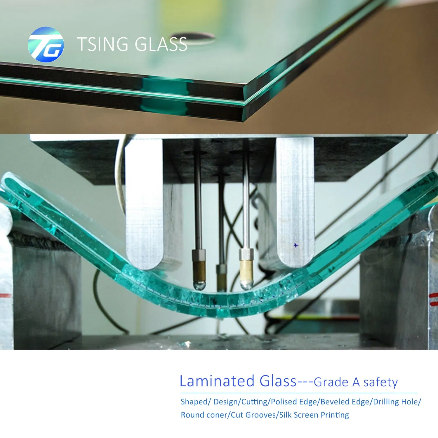 Toughened Laminated Glass with Clear/ Colored PVB