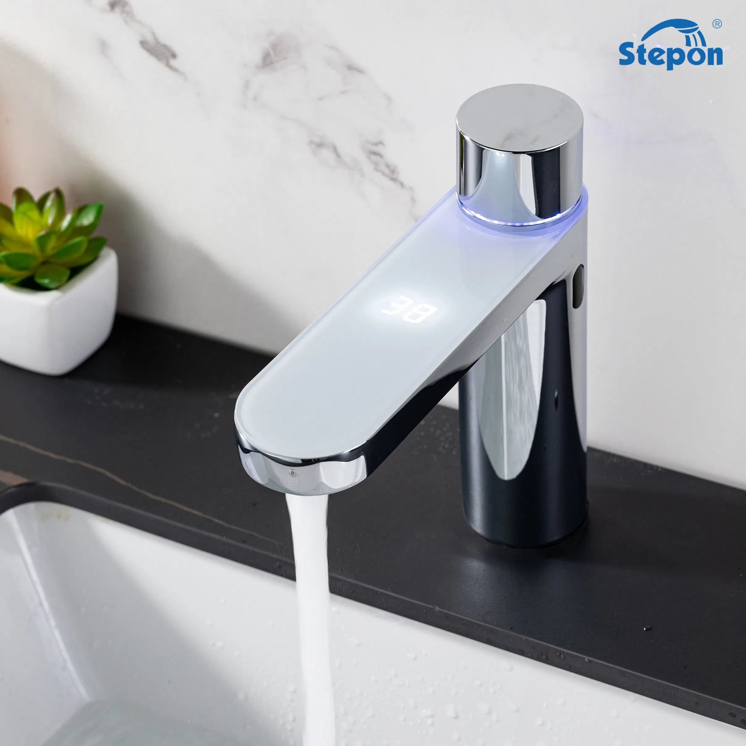 Stepon Smart Sensor Faucet Easy-Clean Surface Self-Powered System