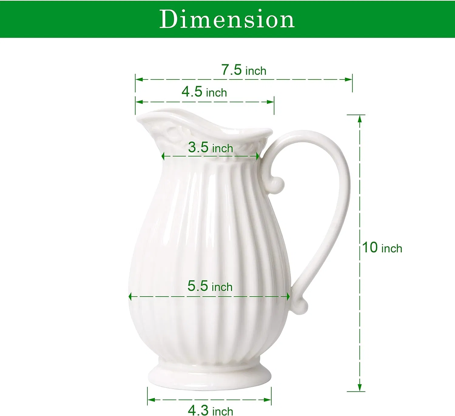 Modern Style Unique Kitchen Ceramic Jug