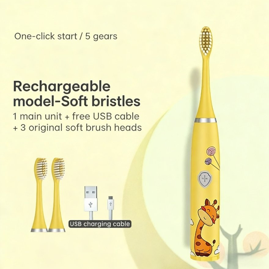 Ultimate Battery-Powered Electric Toothbrush for Children
