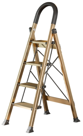 Multi-Functional Telescopic Folding Ladder Aluminum Alloy Safety Household Ladder