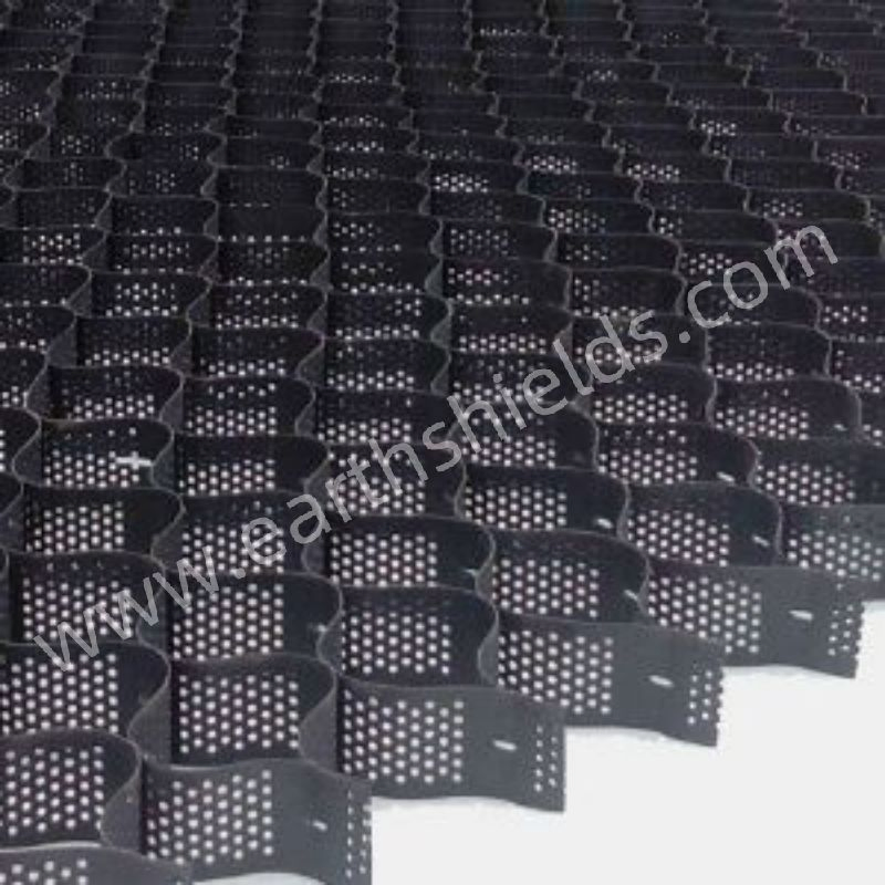 Hole-Puched Geocells for River Embarkment