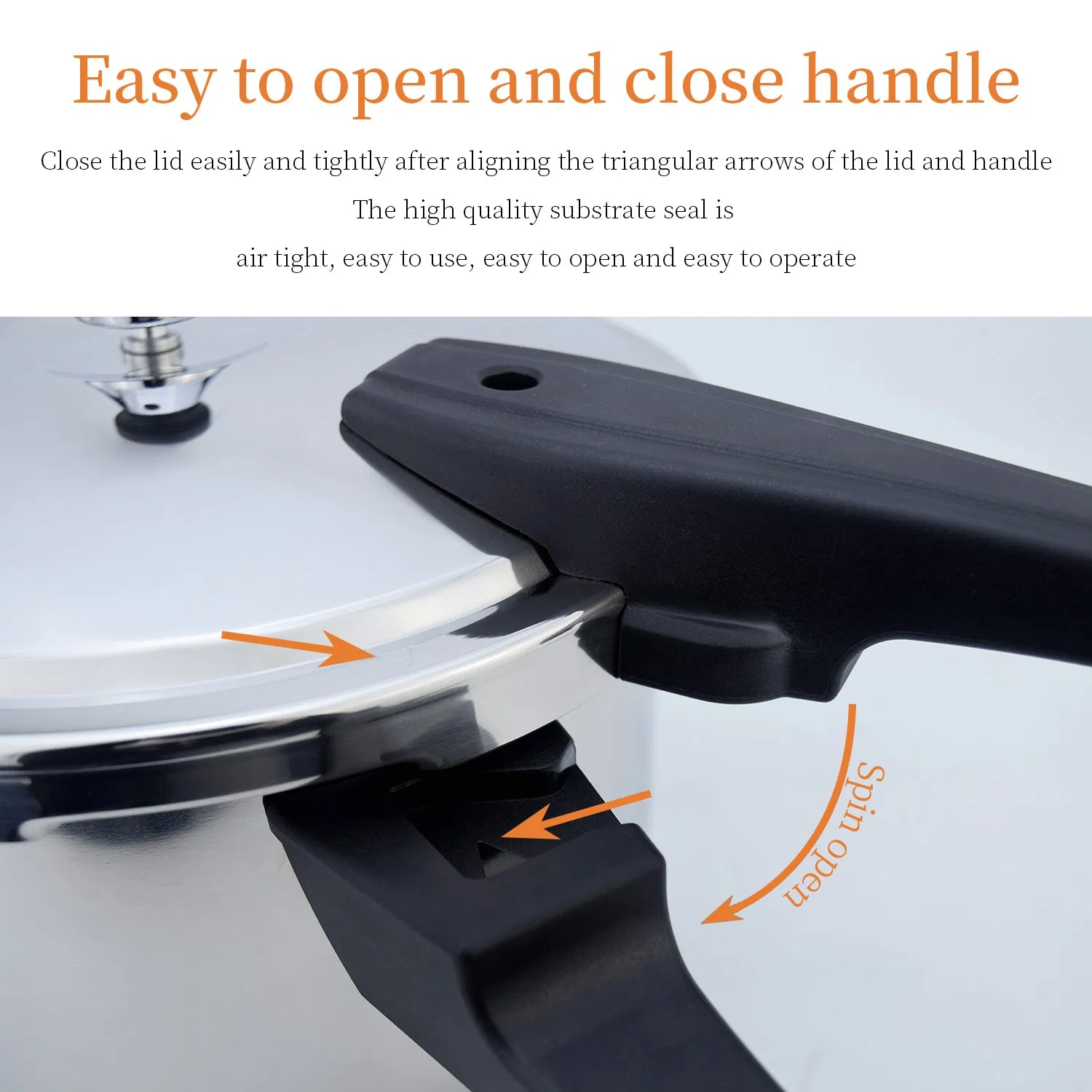 High Quality Stainless Steel Thick Large Capacity Pressure Cooker