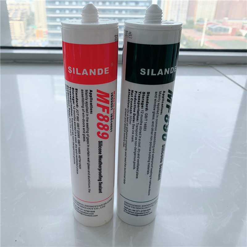 Silande Mf889 Weatherproof Silicone Sealant 300ml/592ml with HS Code 3506919090