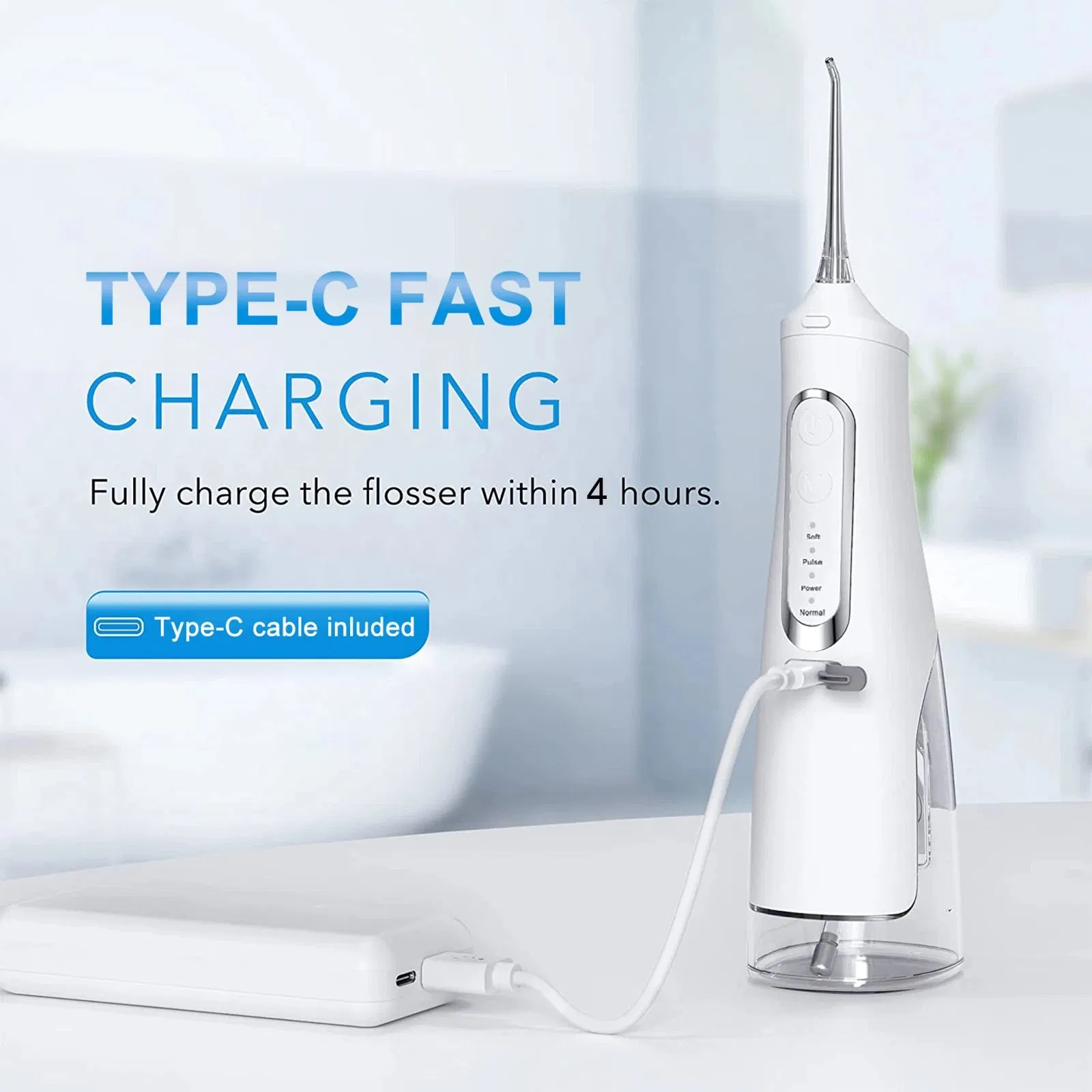 Oral Irrigator Cheap Wholesale Ipx7 Waterproof Electric Teeth Cleaning Device Home Travel Dental Floss Water Flosser