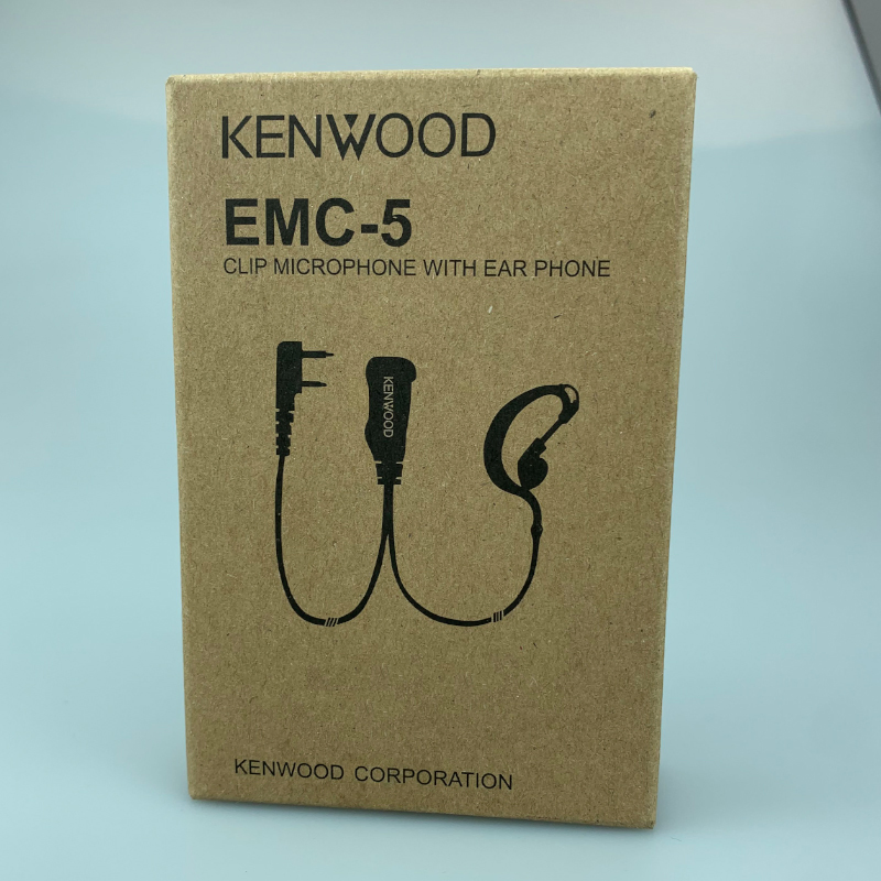 Kenwood Walkie Talkie Earpiece Acoustic Tube Mic Ptt Headphone Earbud 2 Pin K-Type for Baofeng Walkie-Talkie Radio Headset