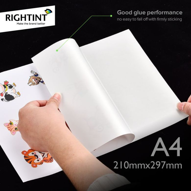 Durable PP Synthetic Coated A4  Self Adhesive paper Stickers for Custom Labels