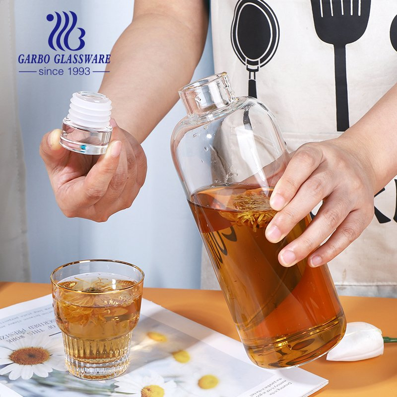 500ml Cooking Oil Bottle for Kitchen Lecythus Glass Ouler 2 PCS Sets Oil Glass Bottle for Kitchen